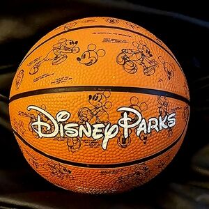 Disney Parks 5 " Mini Basketball - Mickey Mouse Glove and All Print Graphics